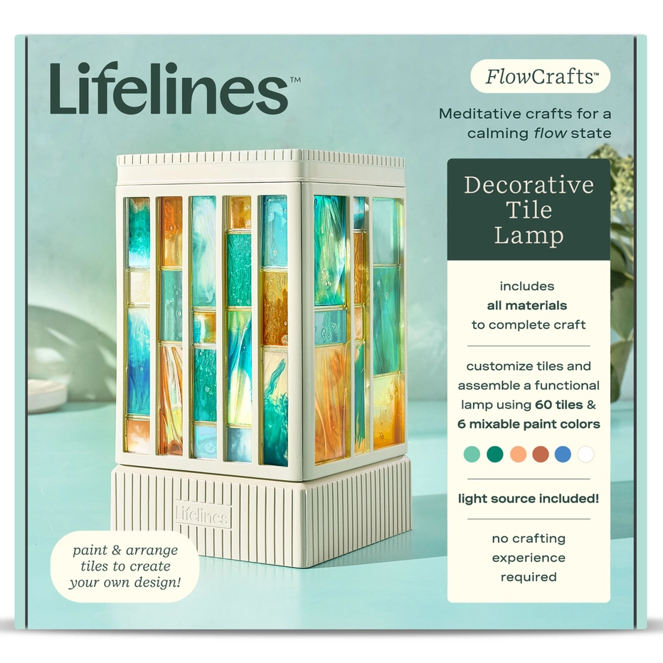 [807356] Lifelines FlowCrafts - Decorative Tile Lamp
